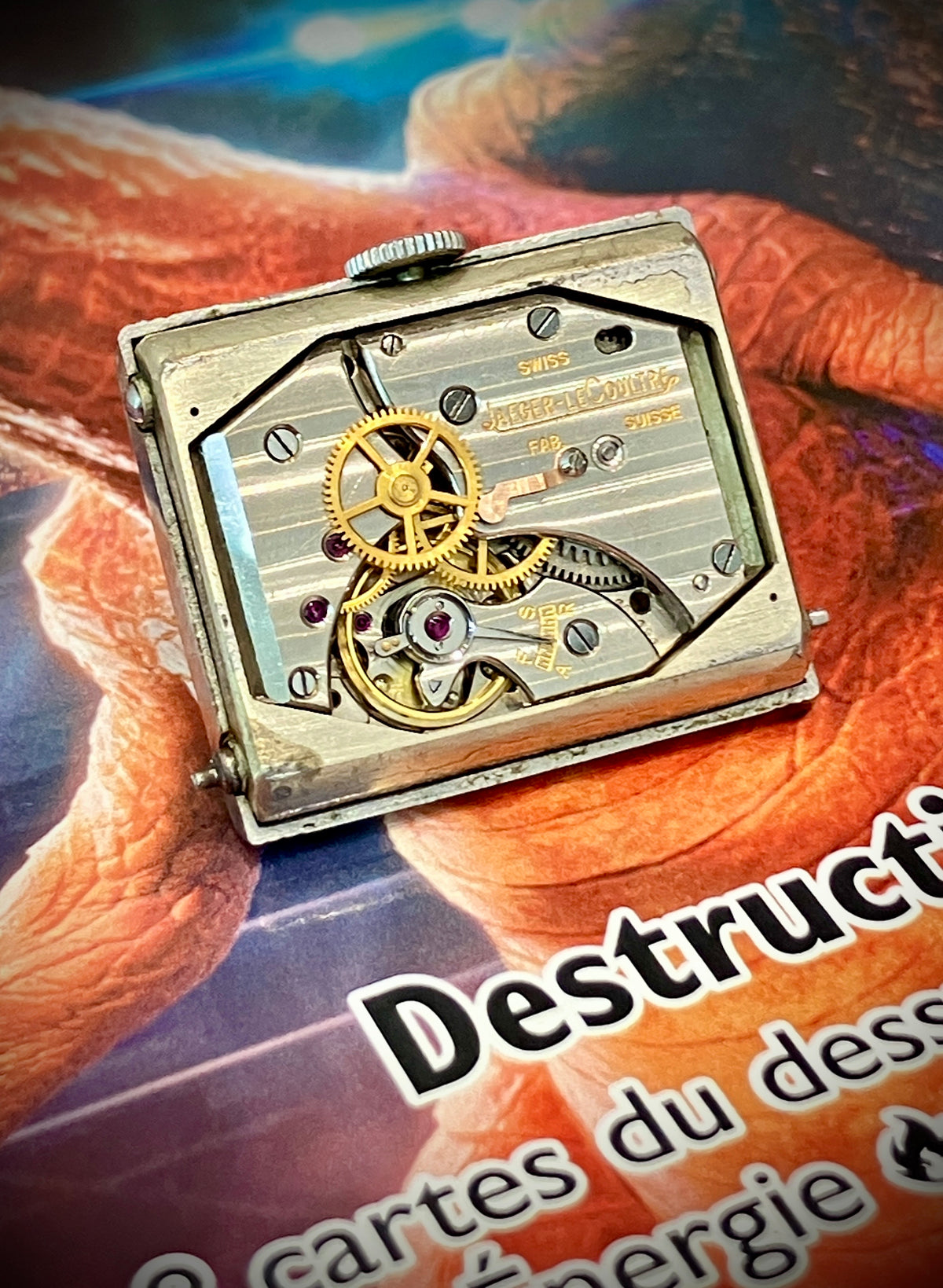JAeger LeCoultre Reverso circa 1948 cadran Chemin de fer