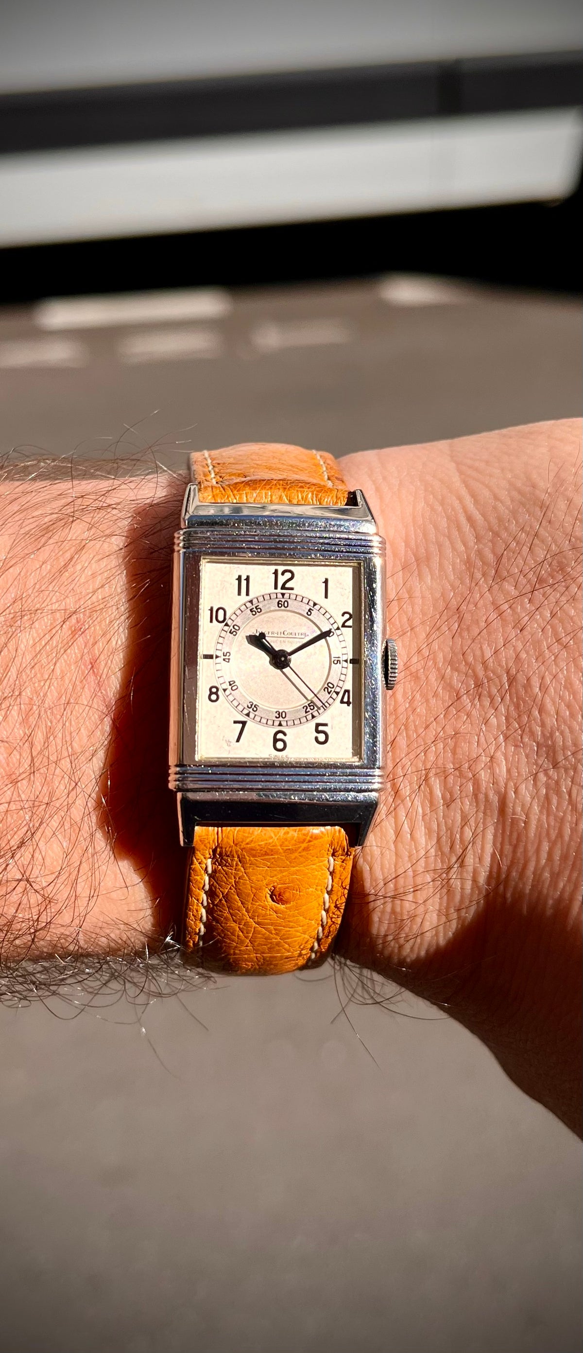 JAeger LeCoultre Reverso circa 1948 cadran Chemin de fer