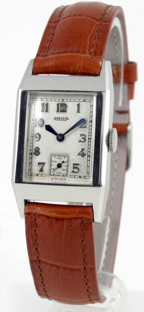 Jaeger-LeCoultre Uniplan Acier Circa 1930 Art Deco
