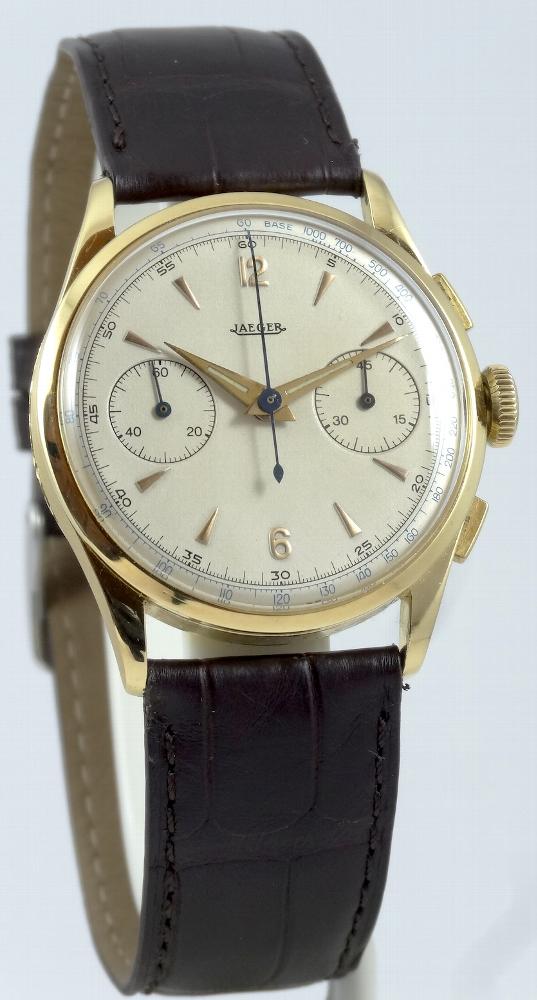 Jaeger Lecoultre Chrono Or jaune Circa 1950
