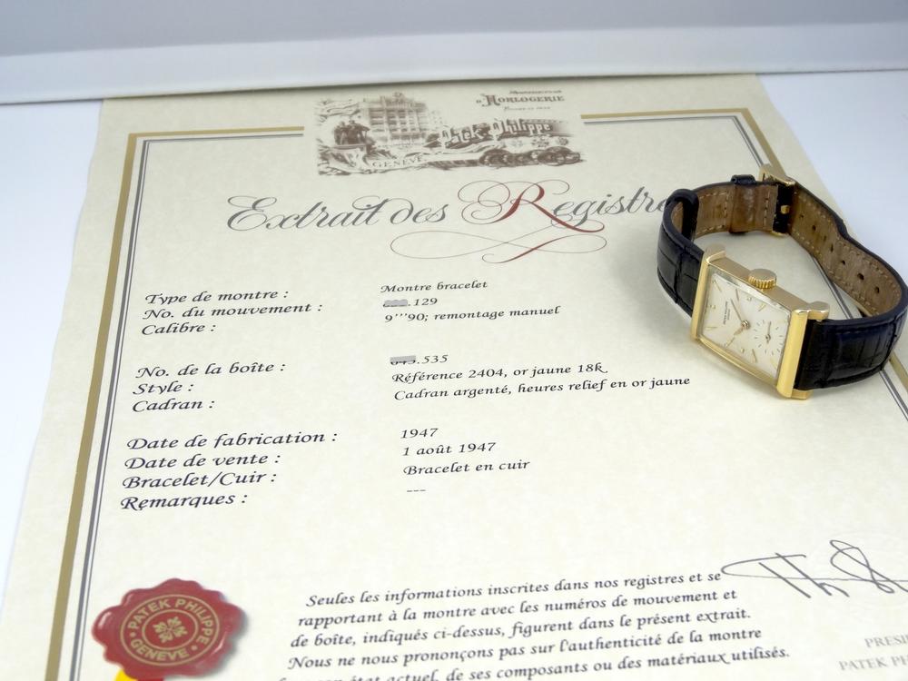 Patek Philippe Gondolo Réf 2404J année 1947
