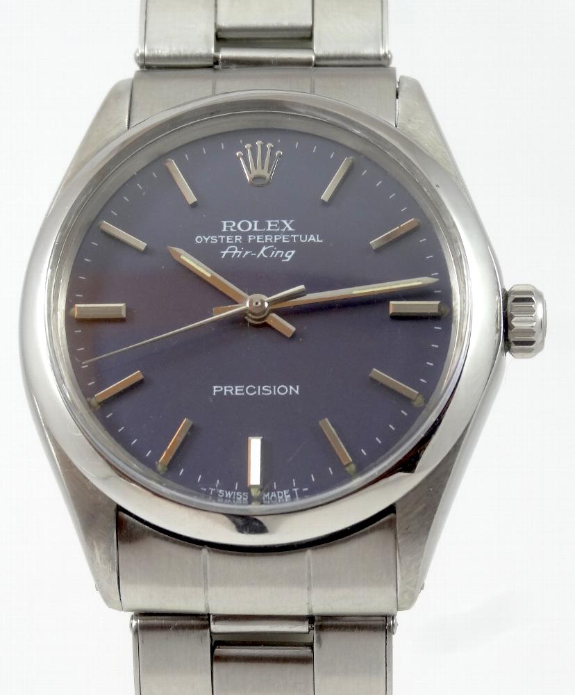 Rolex Airking 34mm Cadran Bleu Circa 1972