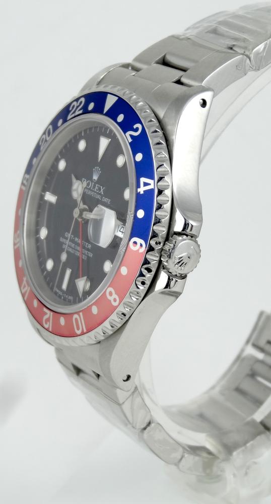 Rolex GMT Full Set Lunette Pepsi Faded Série N