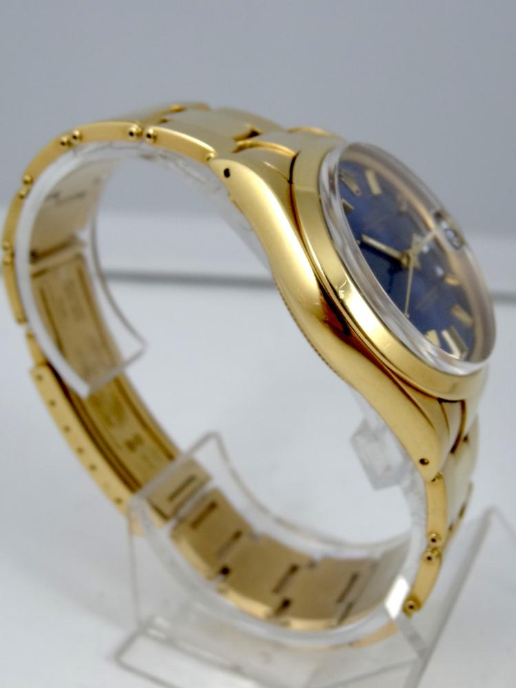 Rolex Date or jaune Réf 15008 Cadran couleur Lapis