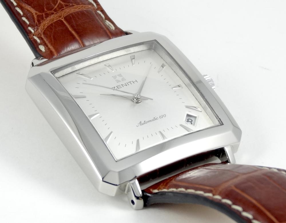 Zenith Elite Carré acier automatique Cadran Silver