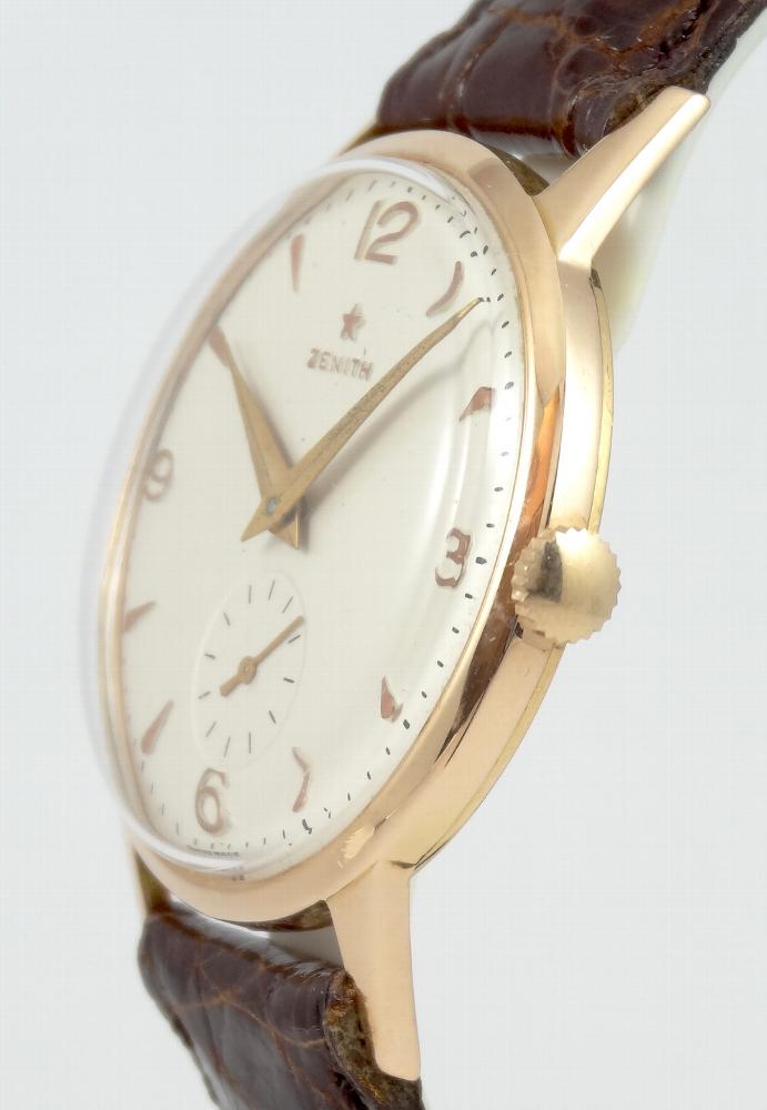Zenith Style Calatrava or rose 37mm Circa 1950