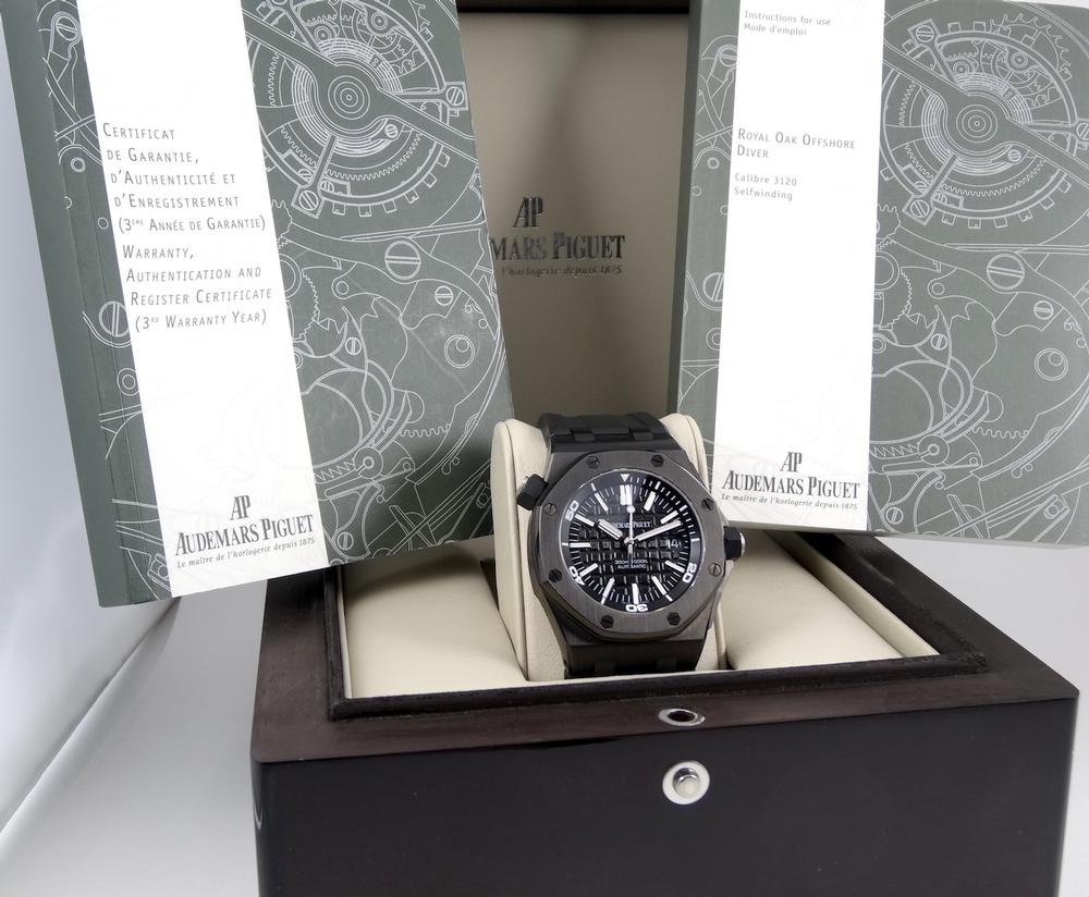 Audemars Piguet Offshore Diver Scuba Full Set 2012 Customised DLC
