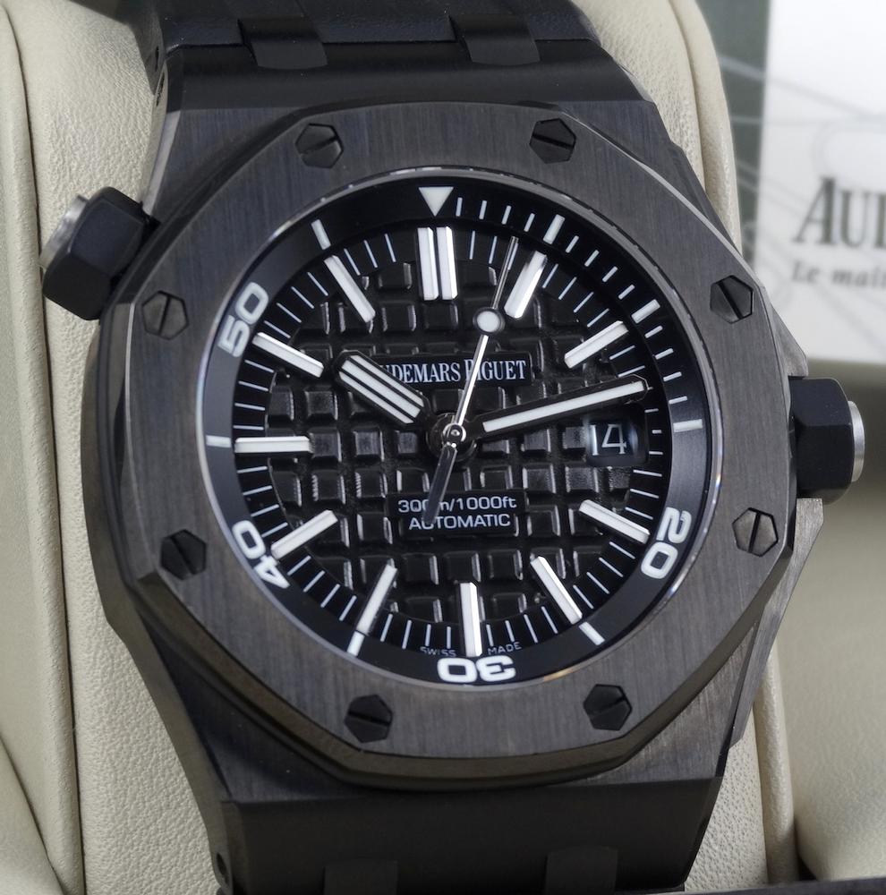 Audemars Piguet Offshore Diver Scuba Full Set 2012 Customised DLC