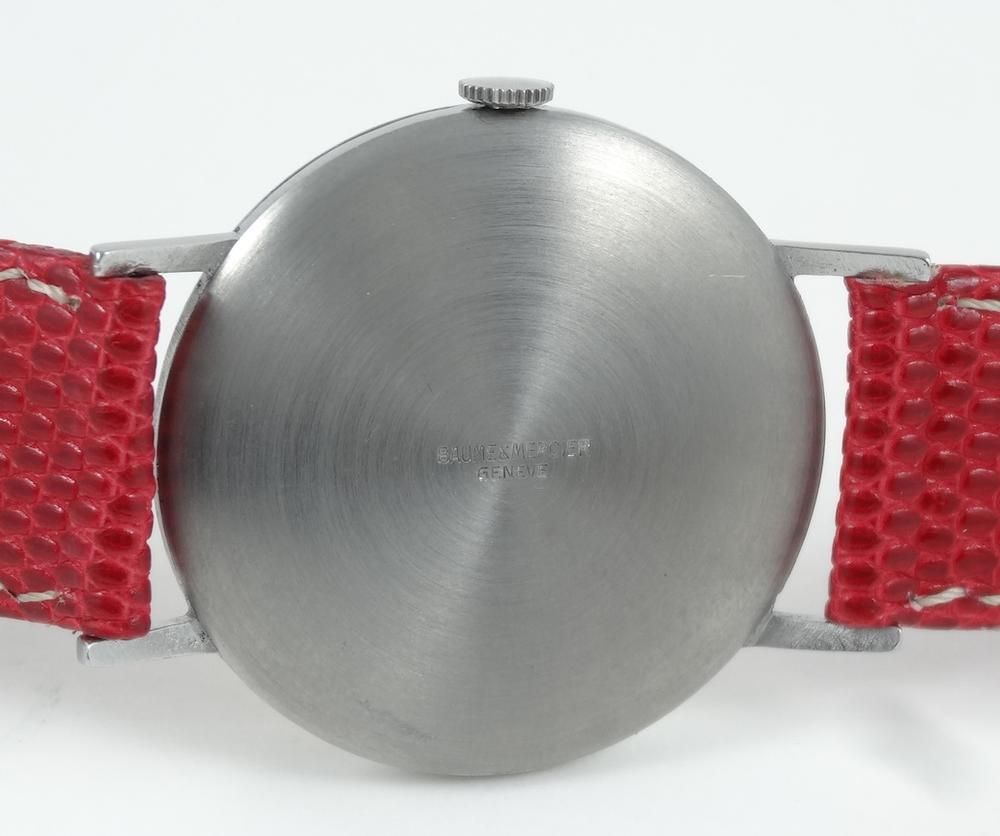 Baume & Mercier Style Calatrava acier taille Jumbo Année 50