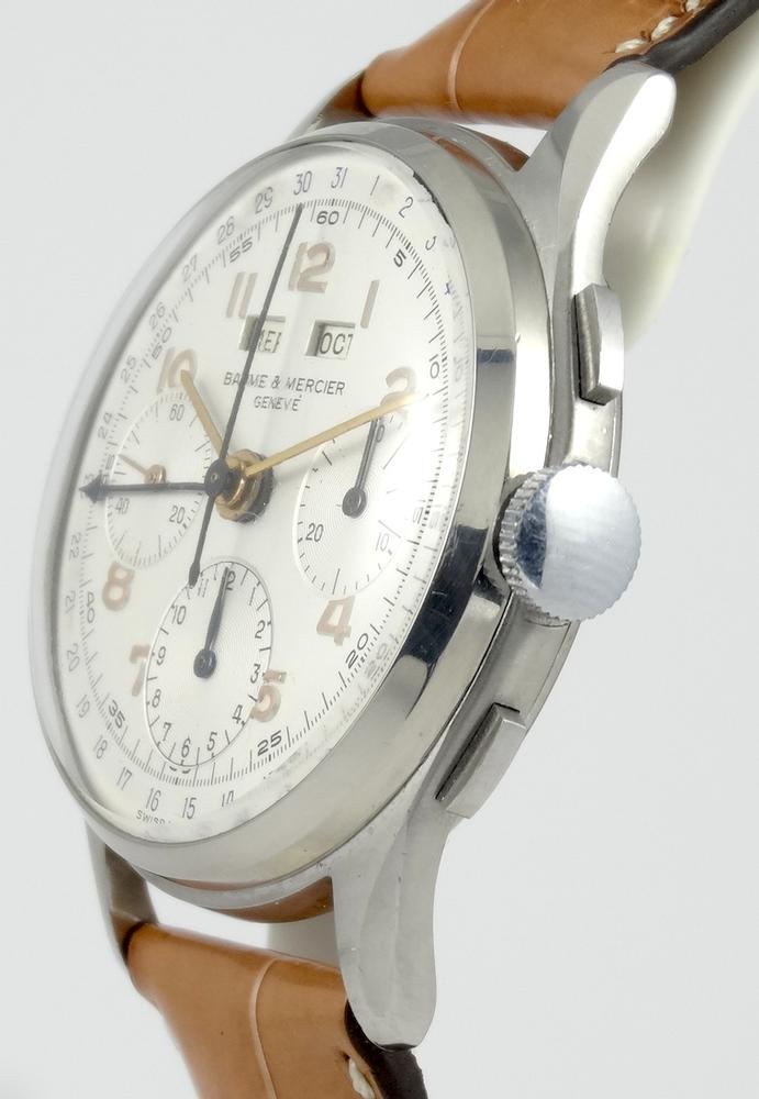 Baume & Mercier Chrono Triple Date Circa 1950 Révisée