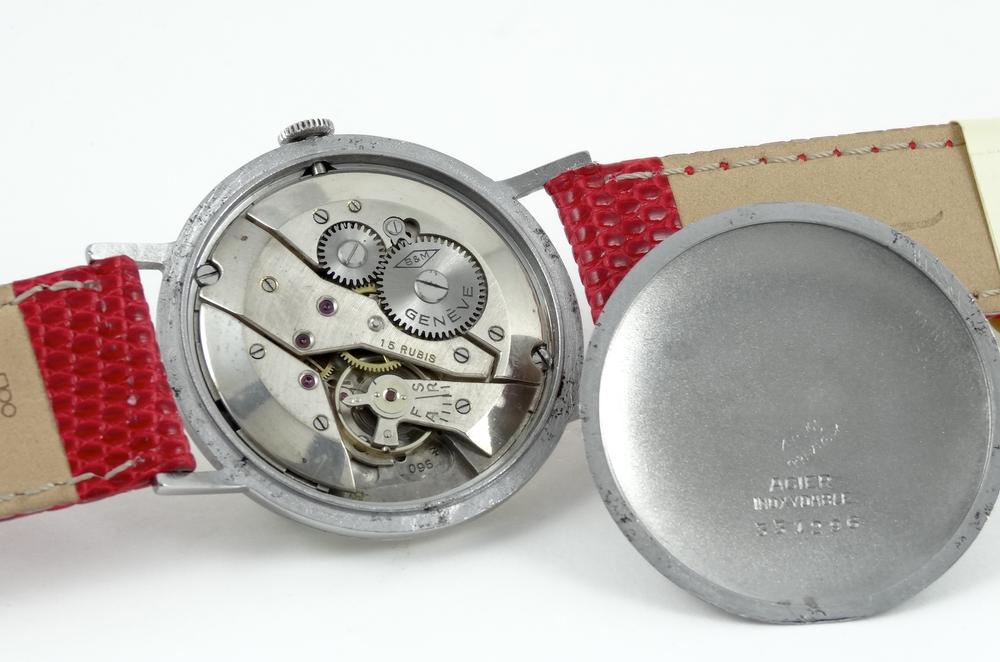 Baume & Mercier Style Calatrava acier taille Jumbo Année 50