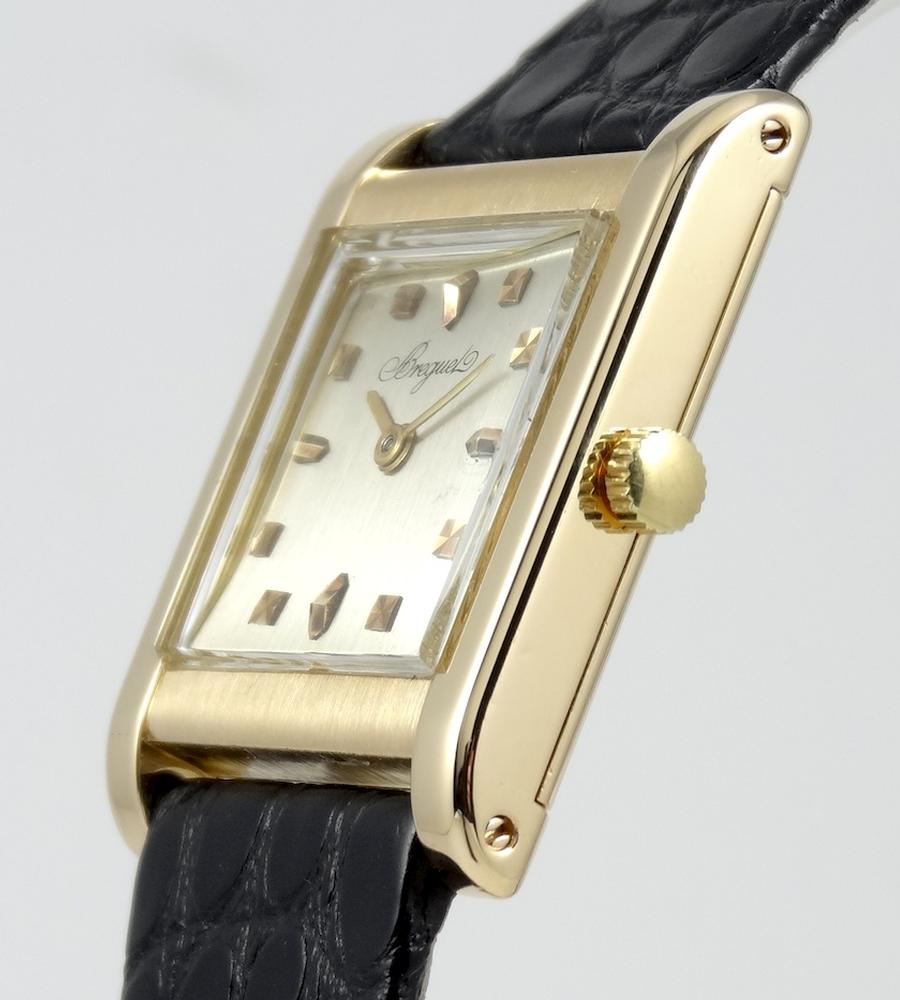 Breguet Tank cadran Argent Circa 1950