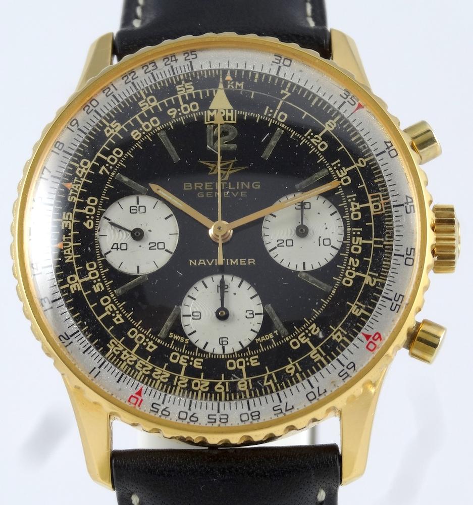 Breitling Navitimer Twin Jet Cadran gilt Or & Acier