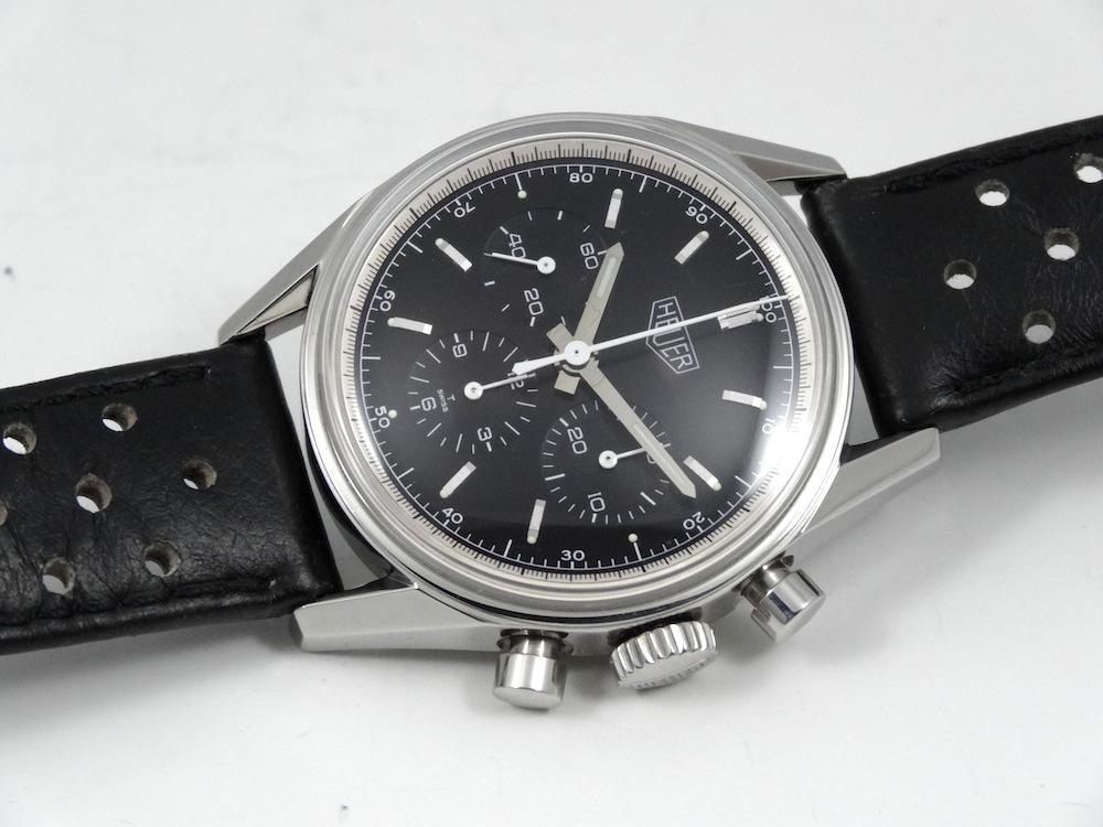 TAG Heuer Carrera Noir Chrono Re-edition 1964 boite & papiers