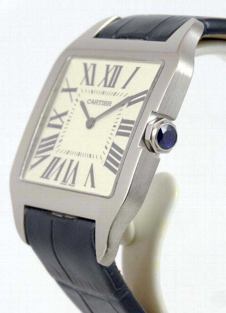 Cartier Santos Dumont Or Blanc Grand Modèle