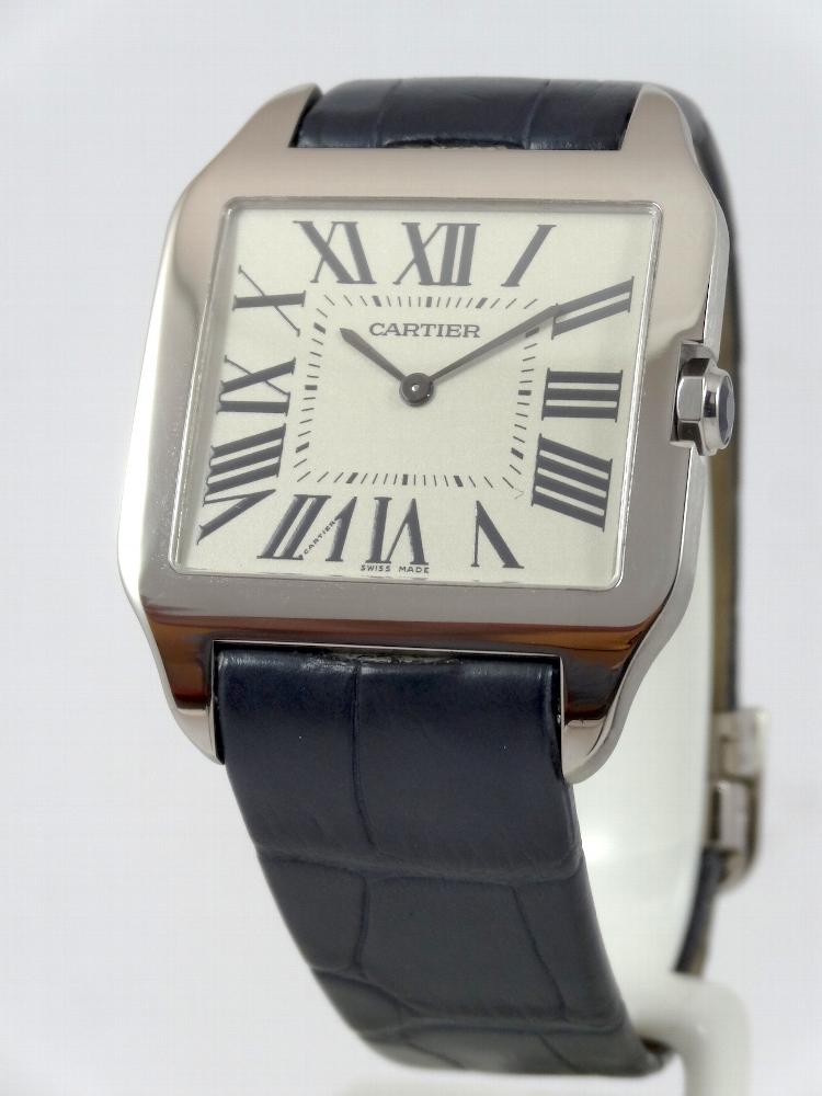 Cartier Santos Dumont Or Blanc Grand Modèle