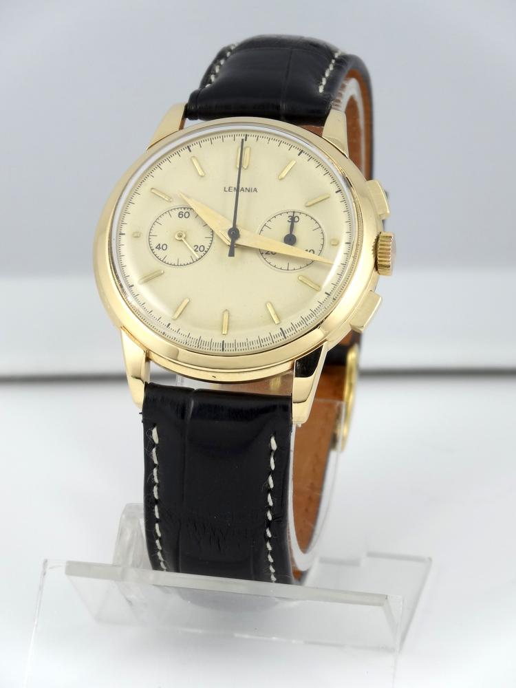 Lemania Chrono Compax or jaune 36mm