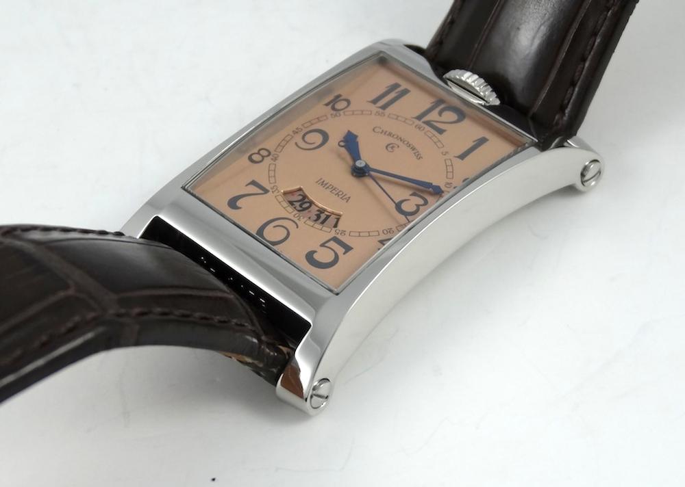 Chronoswiss acier tank curvex