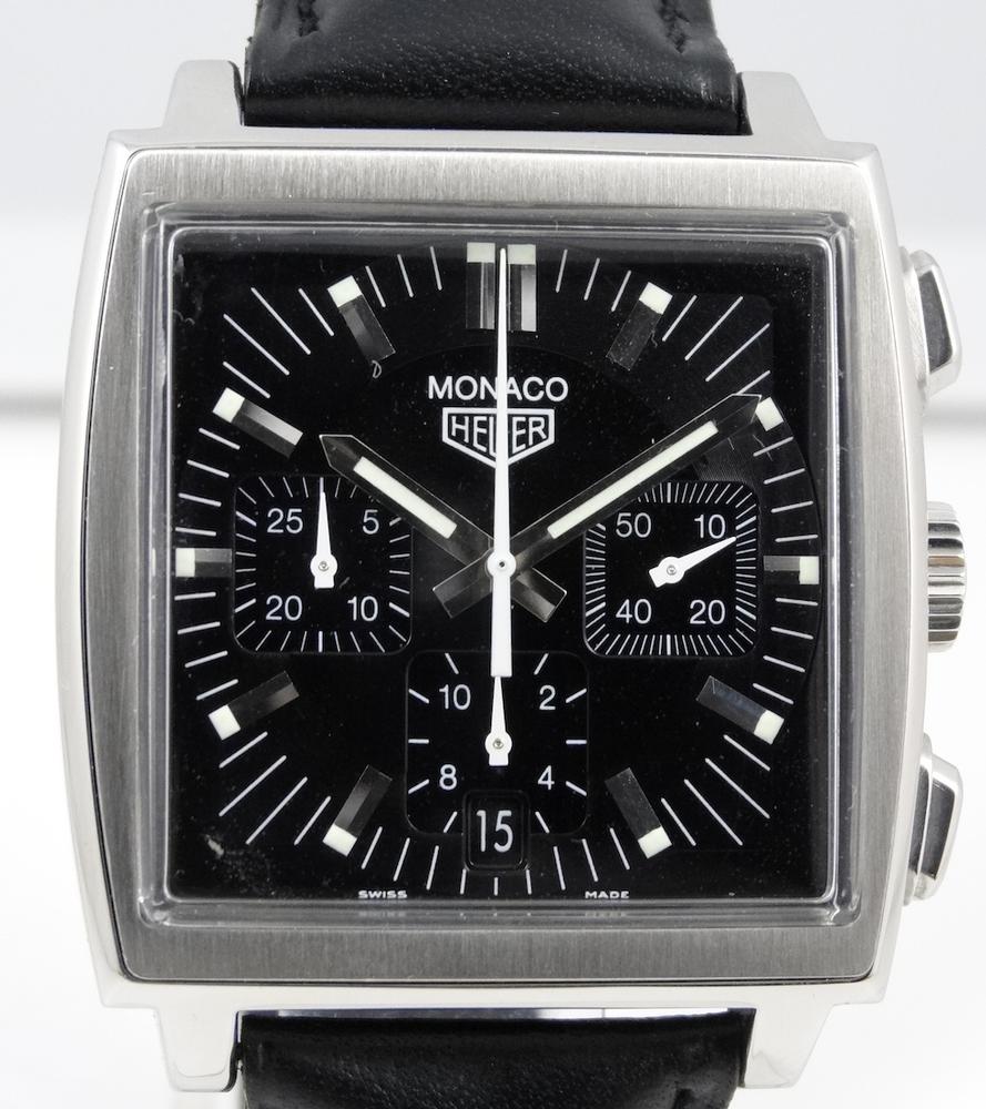 TAG Heuer Monaco chrono Noir ''Steve Mc Queen'' Boite & Papiers