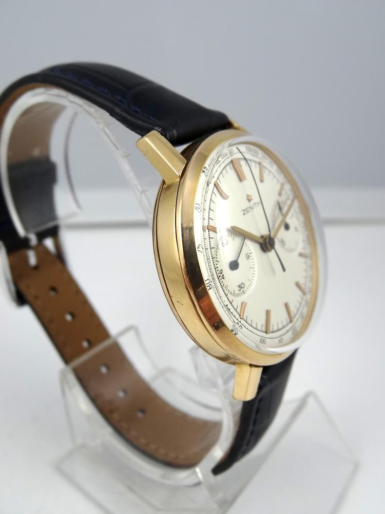 Zenith Chrono Uni compax Or Jaune 36mm Année 60