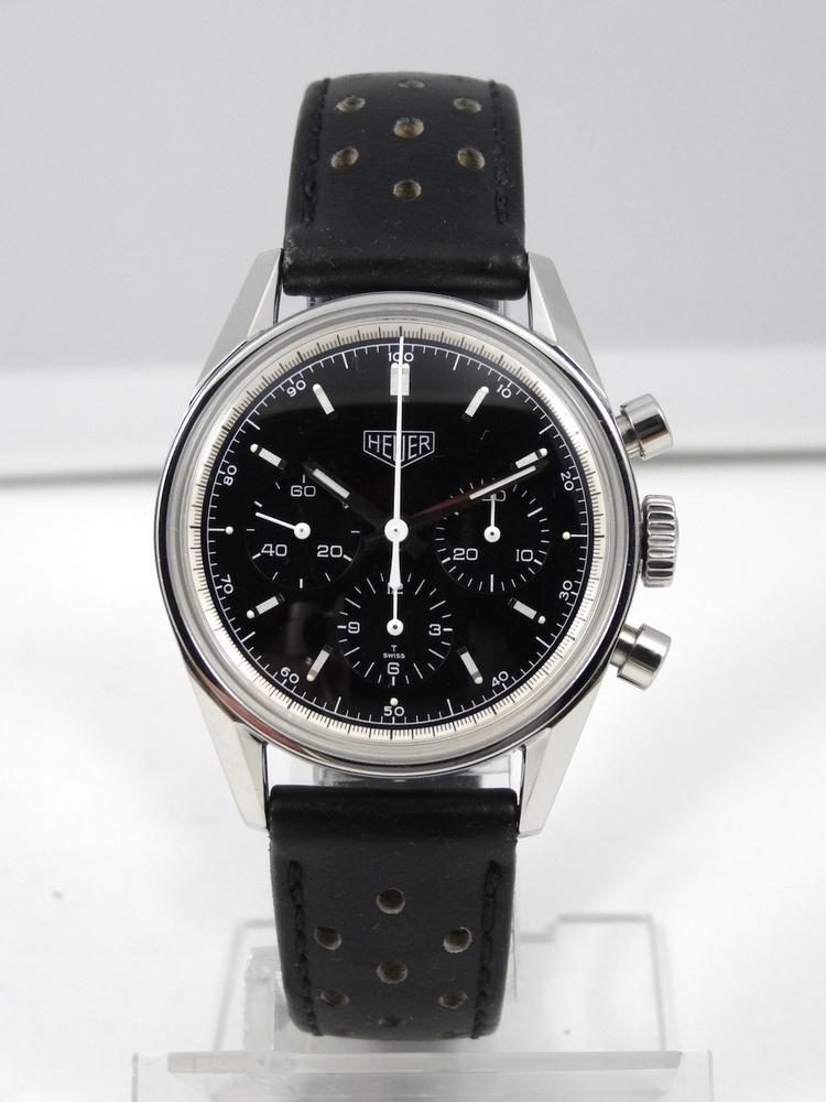 TAG Heuer Carrera Noir Chrono Re-edition 1964 boite & papiers