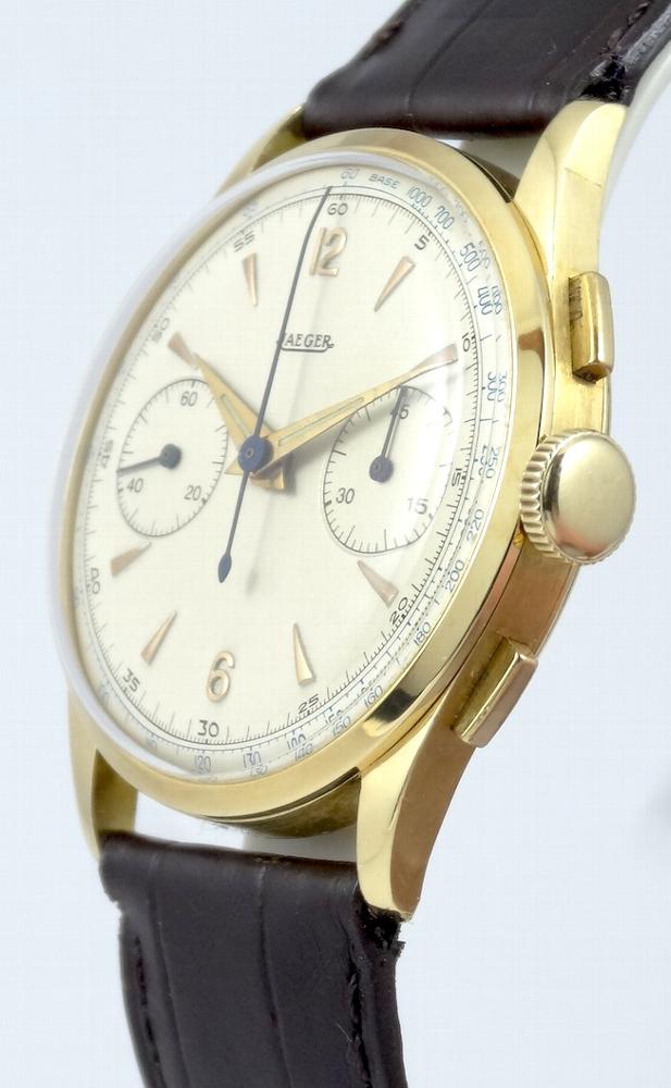 Jaeger Lecoultre Chrono Or jaune Circa 1950
