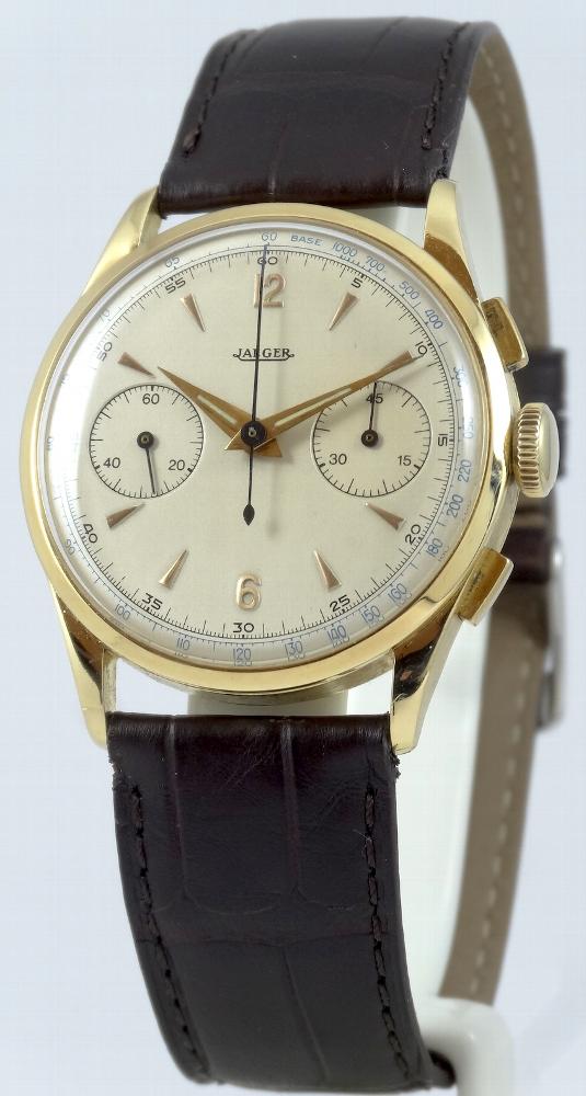 Jaeger Lecoultre Chrono Or jaune Circa 1950