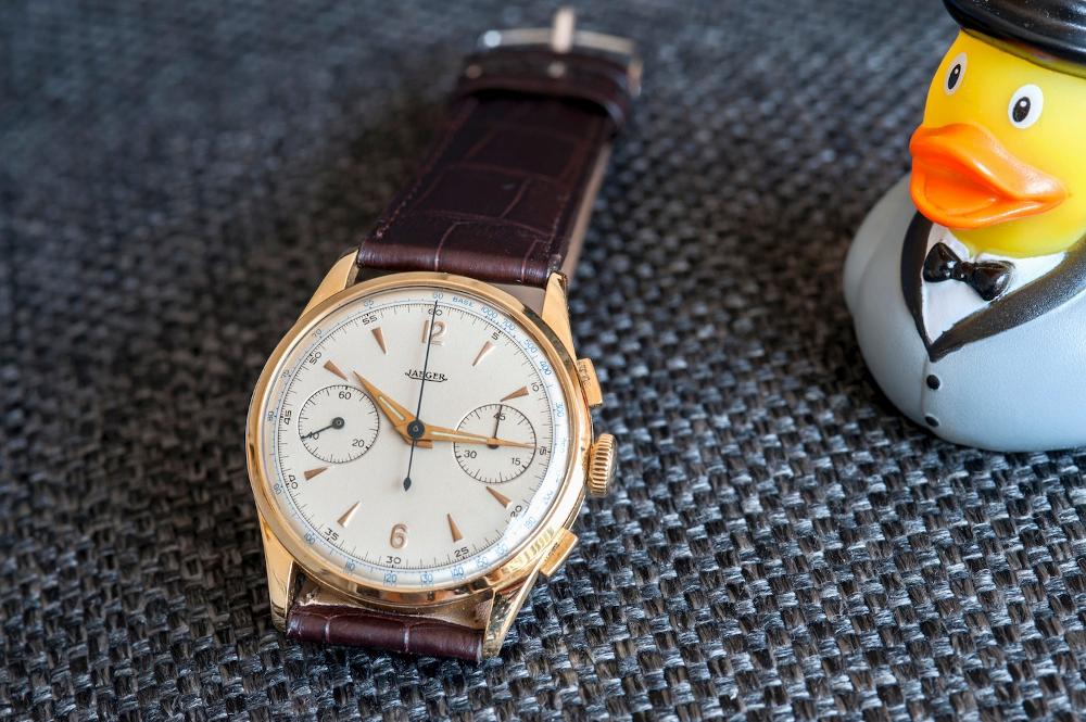 Jaeger Lecoultre Chrono Or jaune Circa 1950