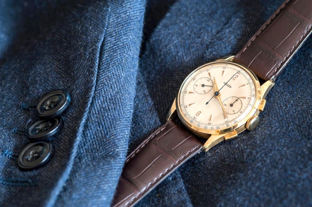 Jaeger Lecoultre Chrono Or jaune Circa 1950