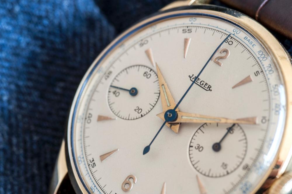 Jaeger Lecoultre Chrono Or jaune Circa 1950