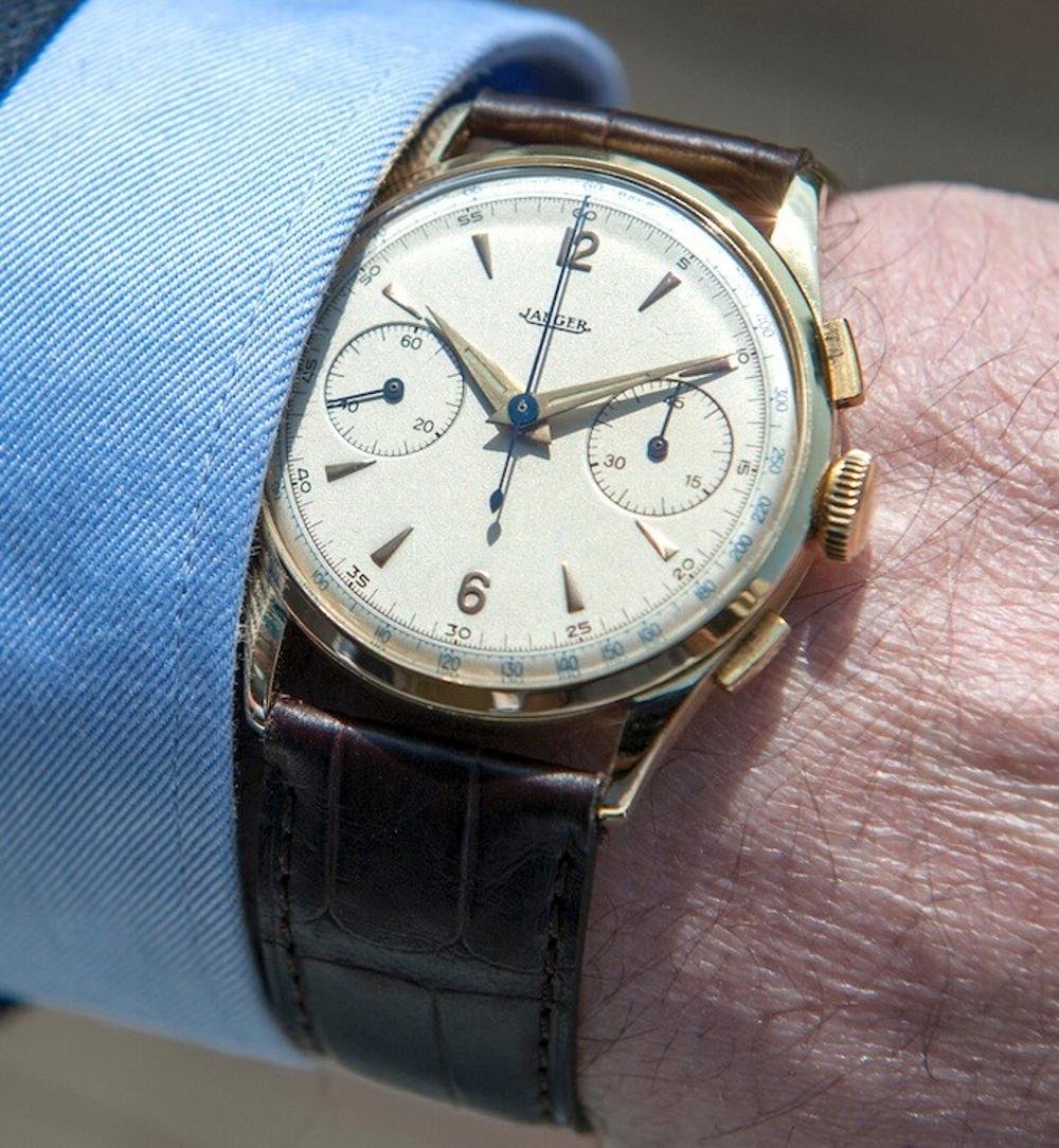 Jaeger Lecoultre Chrono Or jaune Circa 1950
