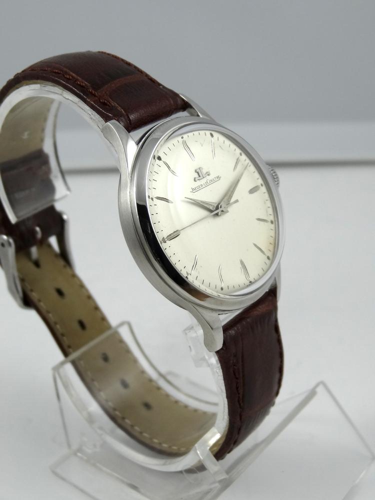 Jaeger-LeCoultre style Calatrava cadran argent avec PAPIER d'origine