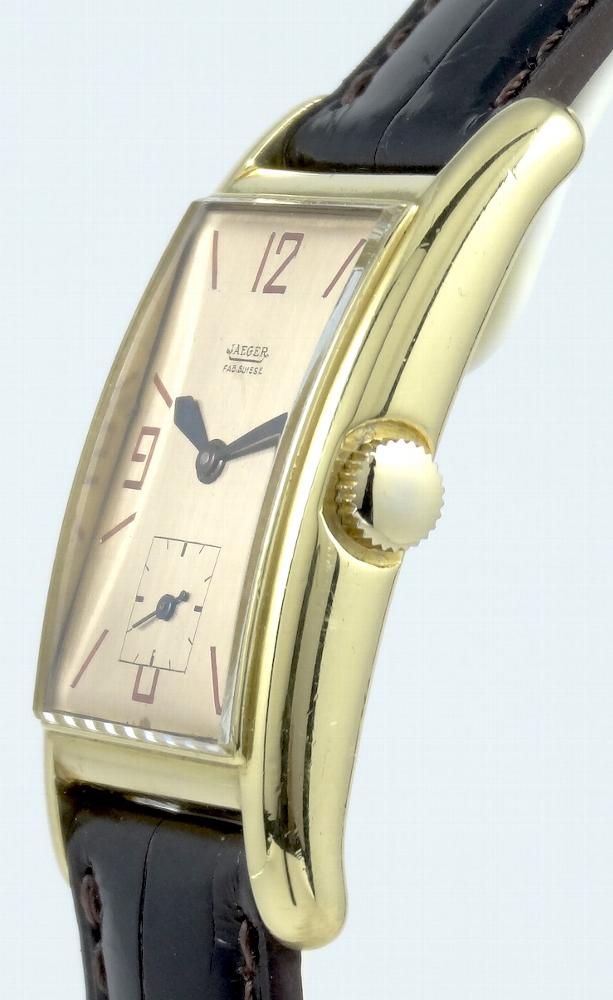 Jaeger-LeCoultre Jaeger Tank Curvex Solo Tempo cadran index Corail