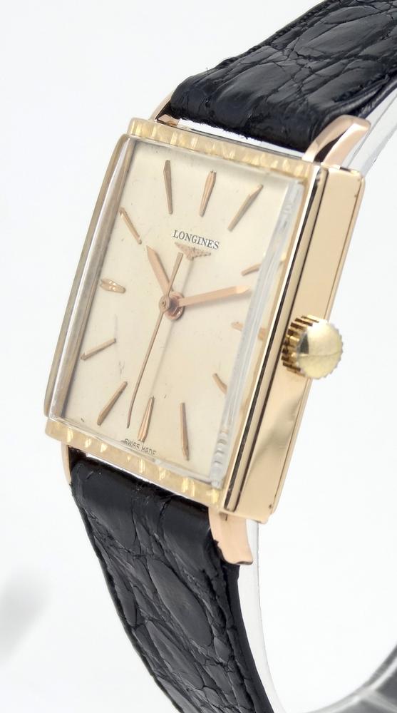Longines Carré or rose Circa 1950 Jumbo