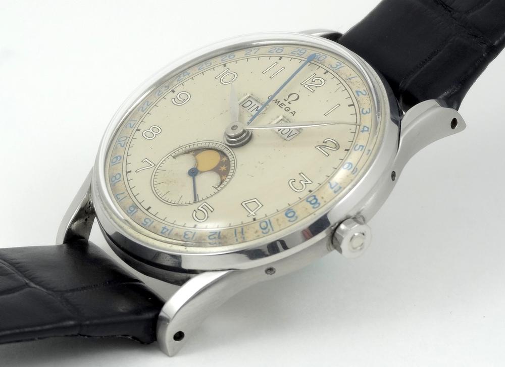 Omega Triple Quantième Phase de lune 35mm