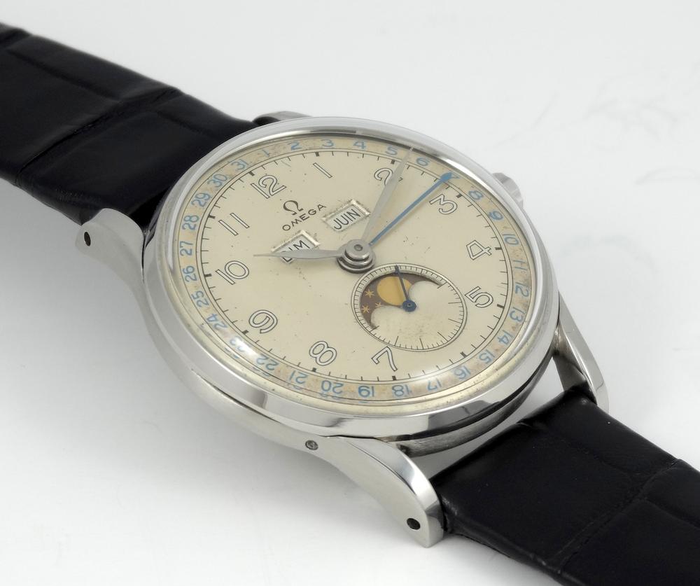 Omega Cosmic triple Quantième Phase de Lune réf 2471/1
