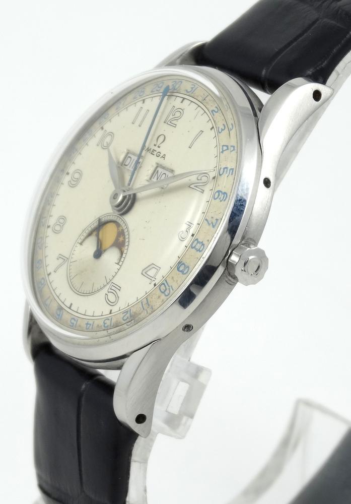 Omega Triple Quantième Phase de lune 35mm