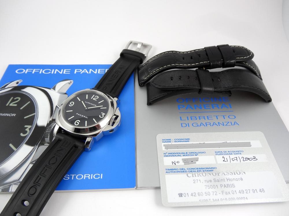 Panerai Luminor Marina Base Full Set Circa 2003 Comme neuve