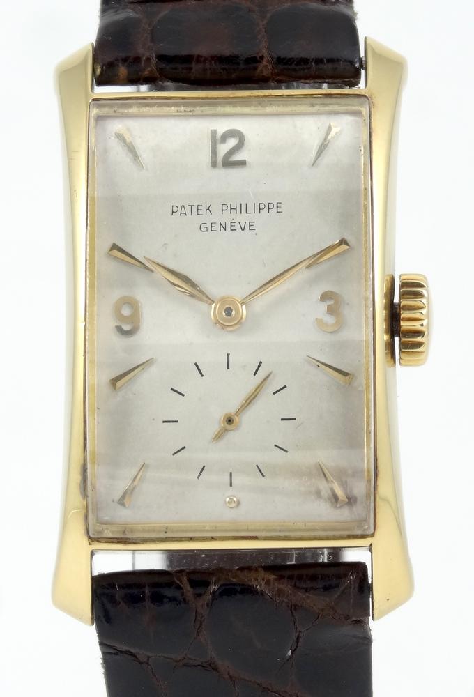 Patek Philippe Rectangulaire Curvex Hour Glass Circa 1948