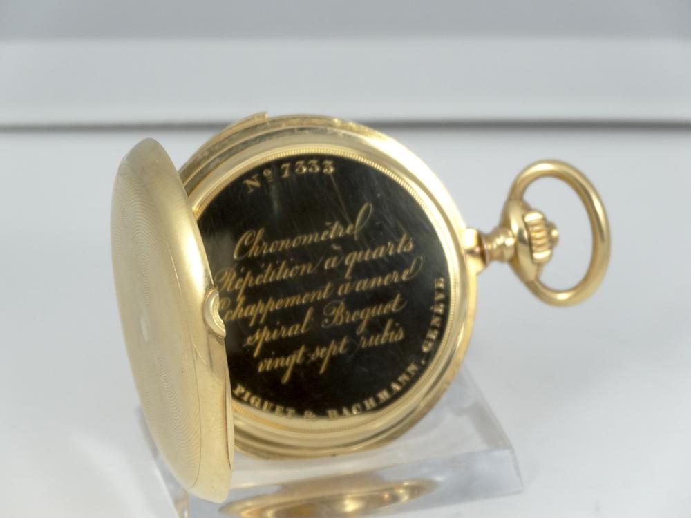 Fritz Piguet & Bachmann Pocket watch Sonnerie des Quarts à la Demande