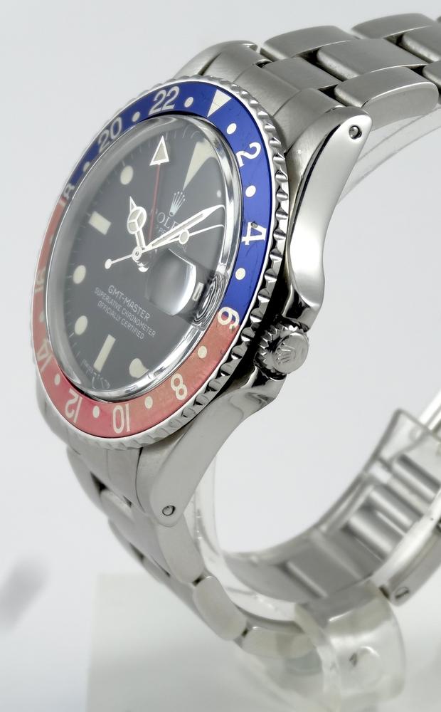 Rolex GMT Vintage Lunette Pepsi unique Circa 1971