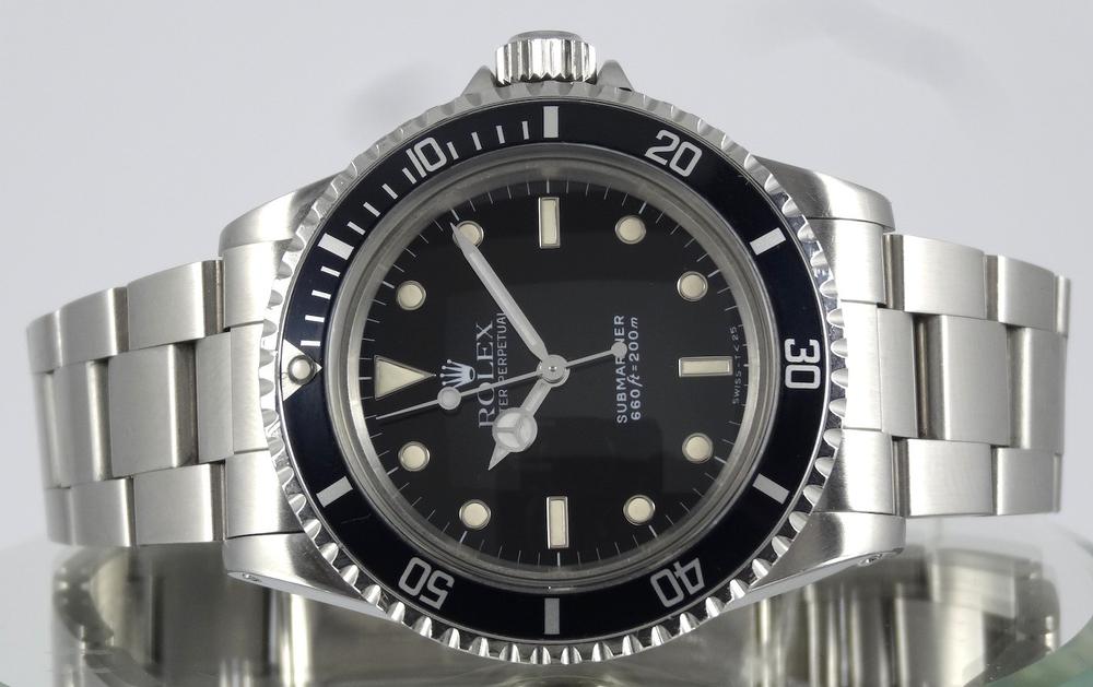 Rolex SubmarinerRéf 5513 index cercles Papiers de révision Rolex