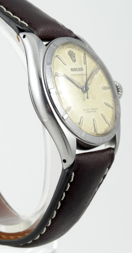 Rolex Oyster Bubble Back lunette Striée Année 1953