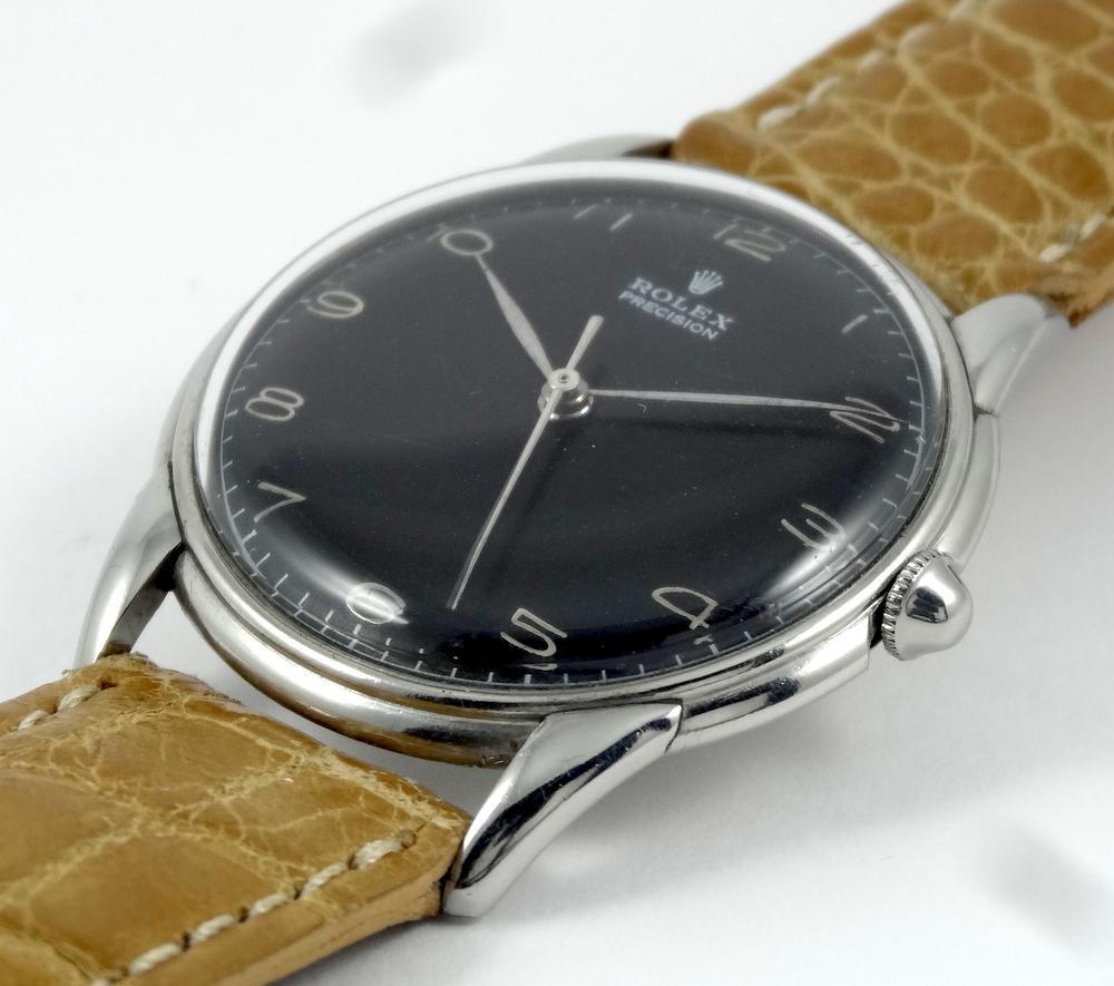 Rolex Classique année 50 Gilt Black Dial 34mm