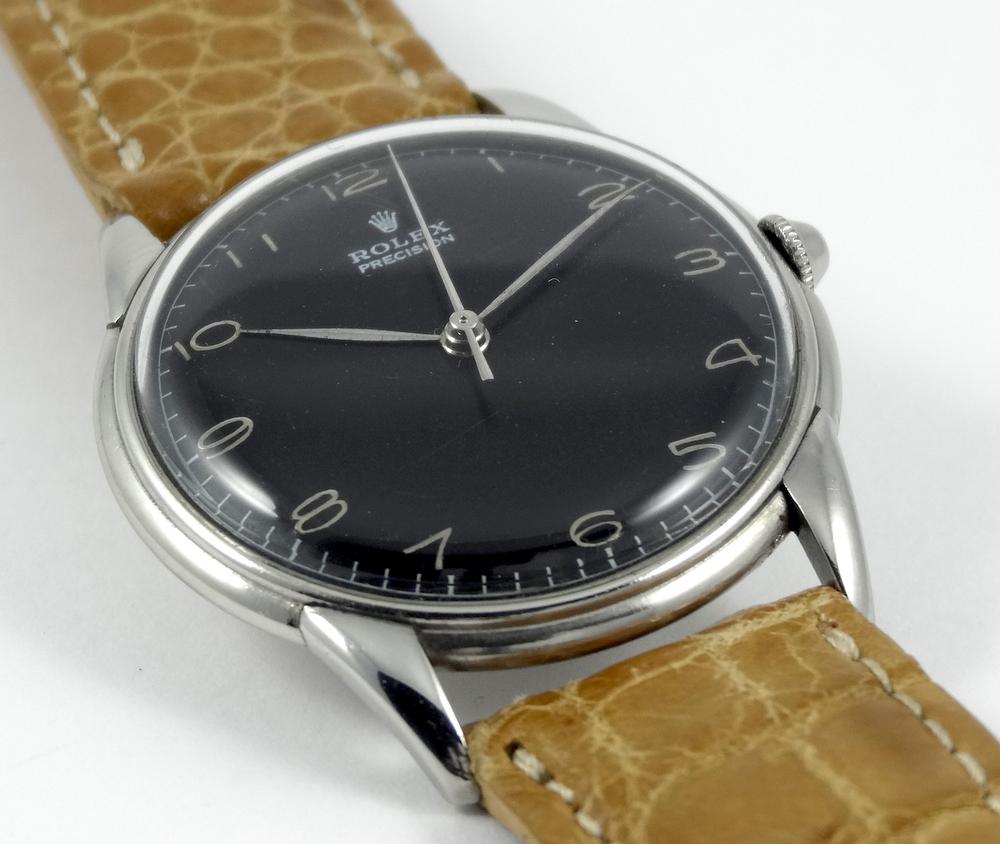 Rolex Classique année 50 Gilt Black Dial 34mm