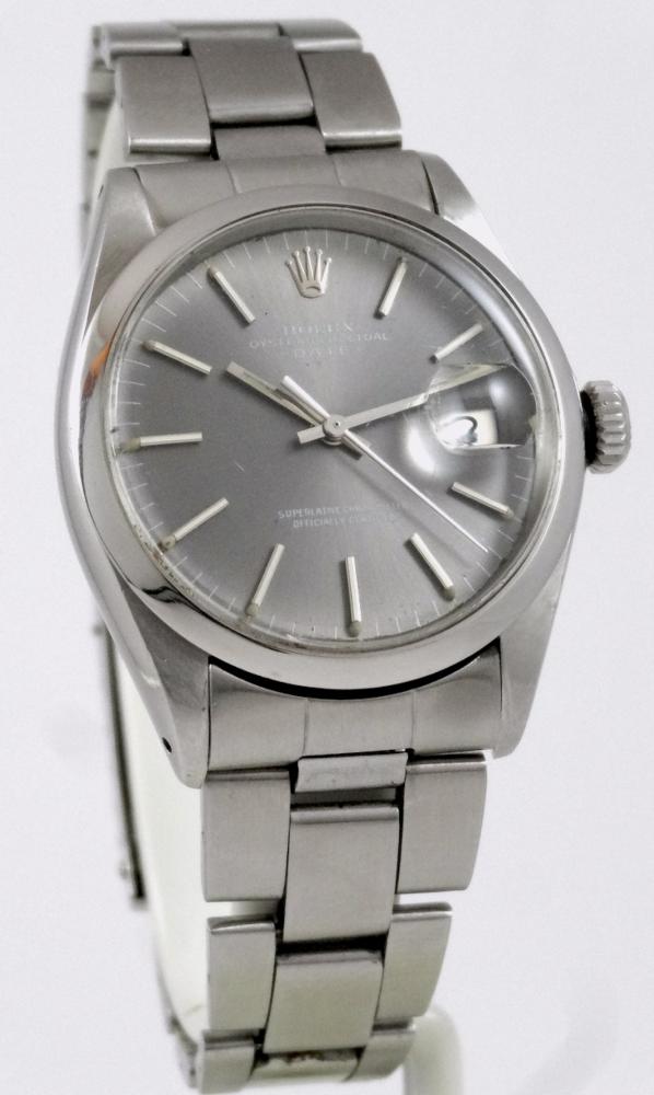 Rolex Date Gris souris Réf 1500 Circa 1970