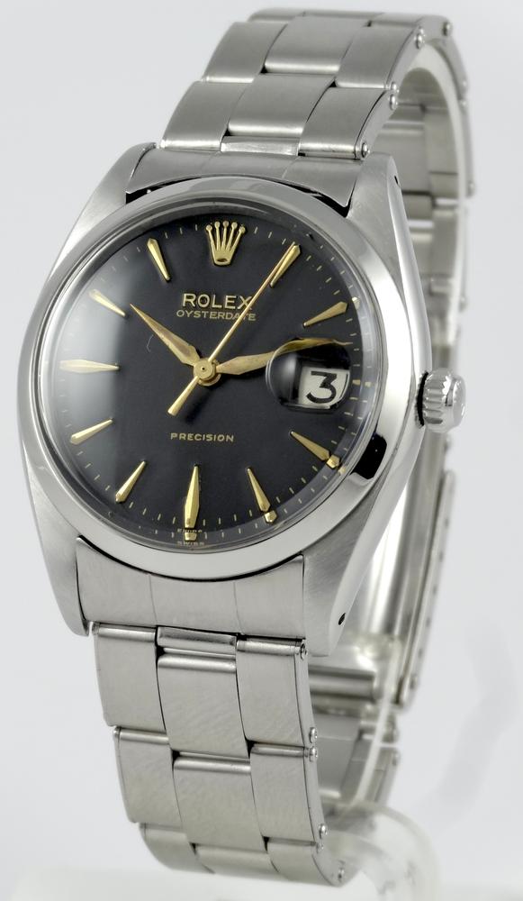 Rolex Oyster Date Cadran Noir Laqué 34mm CIRCA 1961