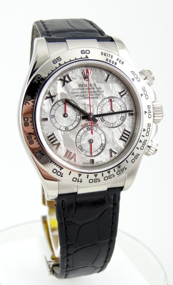 Rolex Daytona or Blanc Cadran Meteorite Boite & Papiers