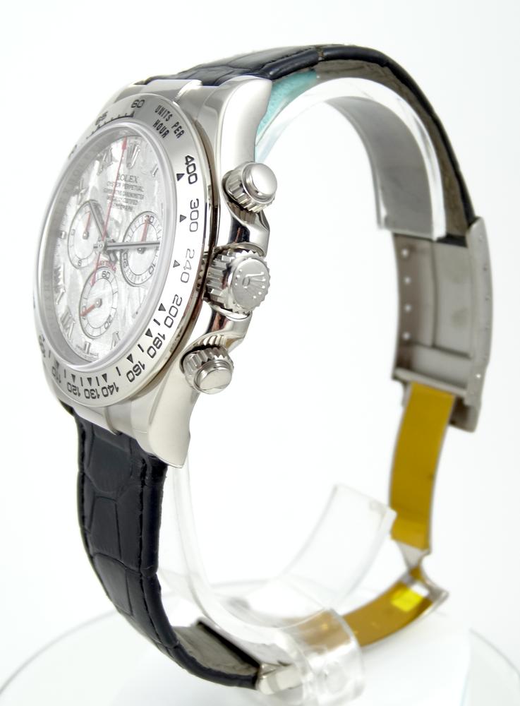 Rolex Daytona or Blanc Cadran Meteorite Boite & Papiers