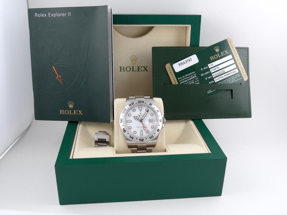 Rolex Explorer 2 cadran blanc Full Set 2012 Mc Queen